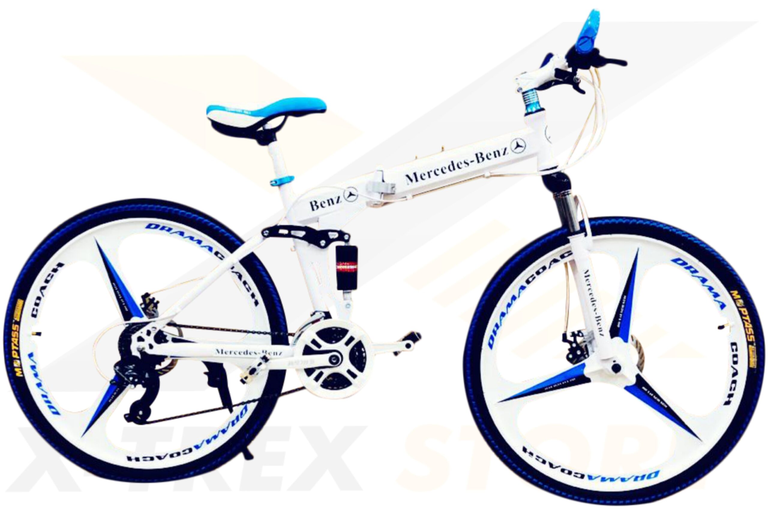 Mercedes white folding cycle new arrivals